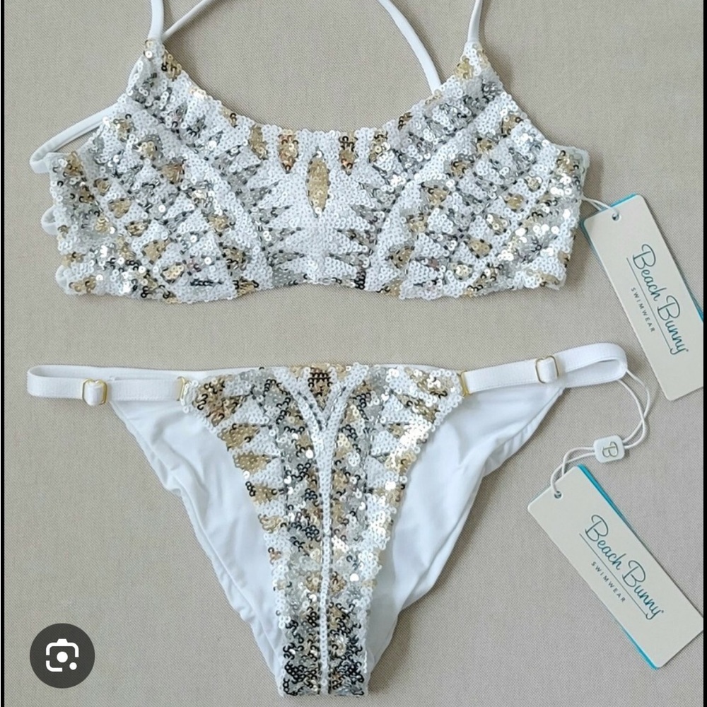 Beach Bunny Sloane Sequin Bikini Bottom